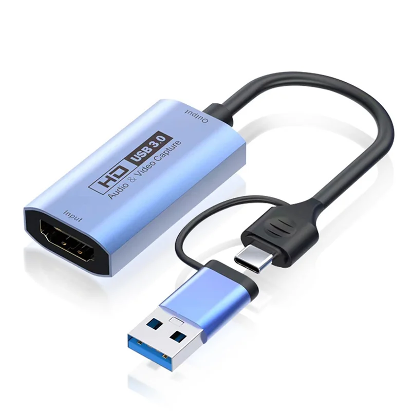 USB الصوت والفيديو بطاقة التقاط الصوت والفيديو HD بطاقة التقاط الصوت والفيديو لعبة تسجيل مباشر جامع الفيديو