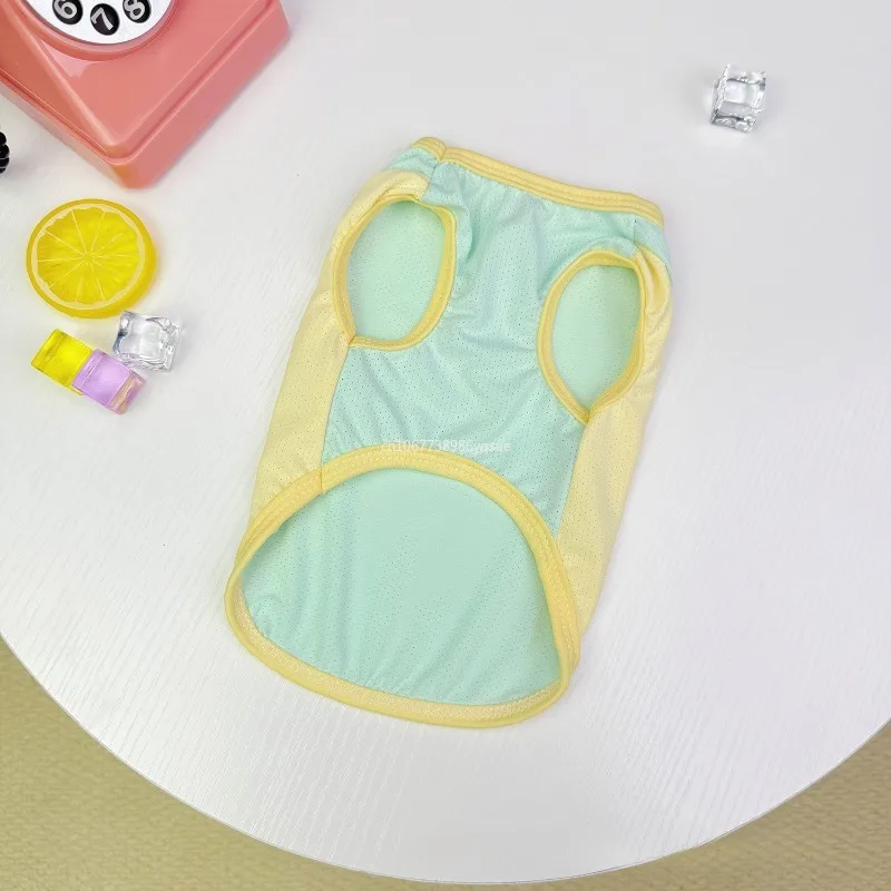 1Pcs Dog Cooling Vest Thin Summer Pet T Shirt Fashion Dogs Sunscreen Pet Dog Clothes with Buckle Breathable Mesh Puppy Costumes - Image 2