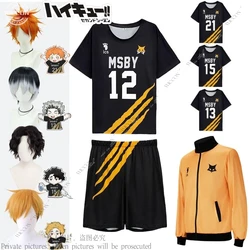Hinata Shoyo Koutarou Bokuto Kiyoomi Sakusa Atsumu Miya Volleyball Costume Cosplay Wig Short Sleeve+Shorts+Jacket Summer Suit
