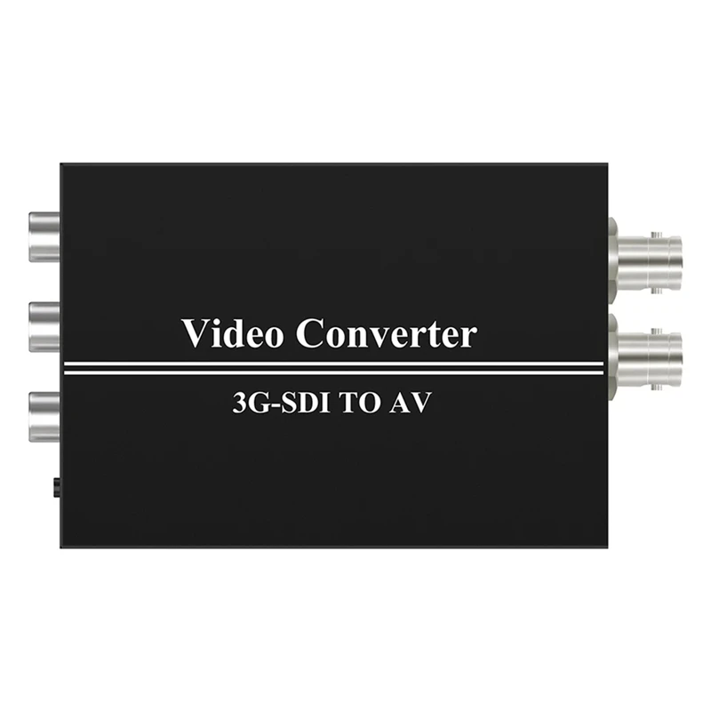 SDI To RCA AV CVBS Composite Audio Video Adapter Converter SDI To AV Converter Black For HDTV Camera US-Plug