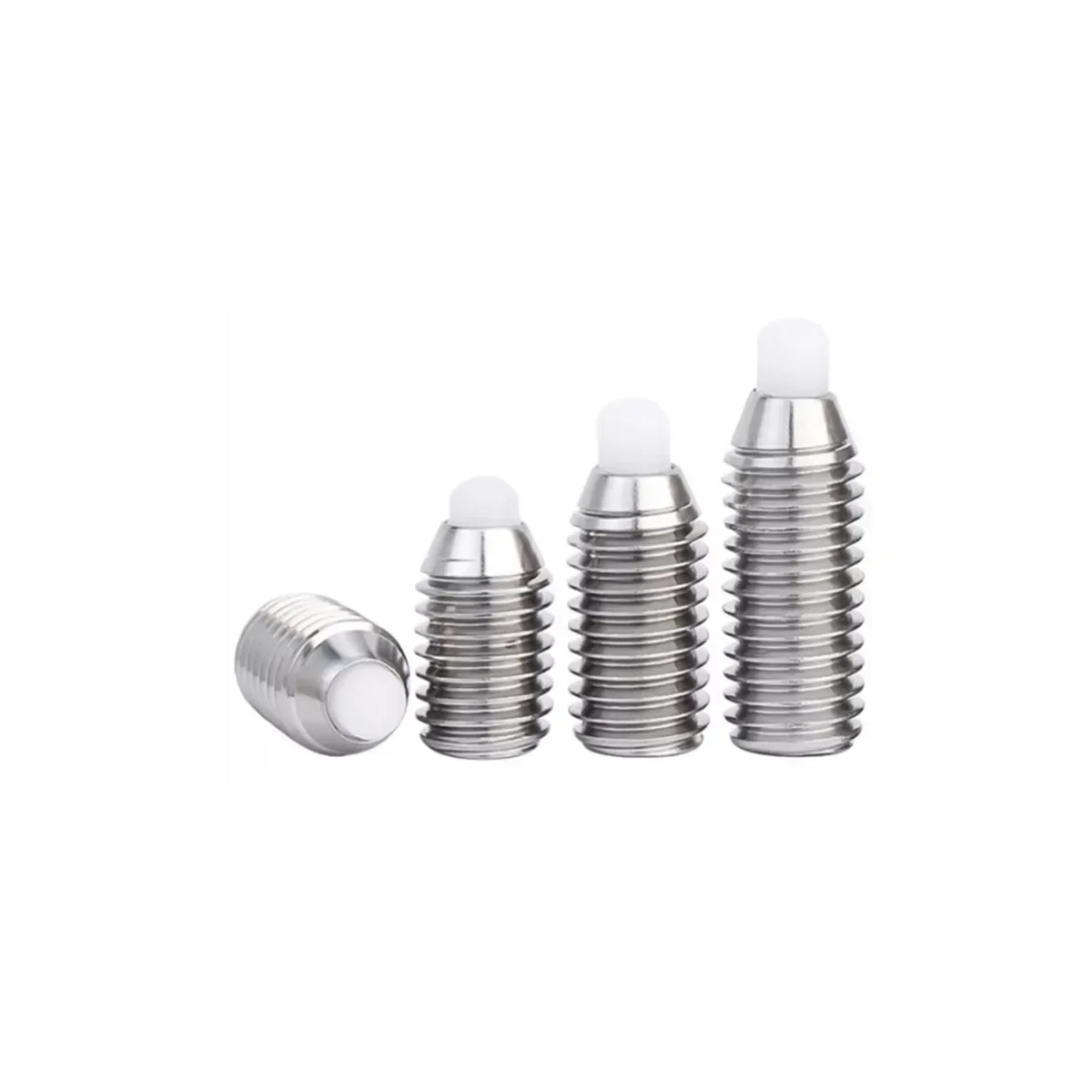 

304 Stainless Steel Wave Bead Fixing Screw / Pom Rubber Head Spring Ball Head Plunger Positioning Bolt M3M4M5M6M8