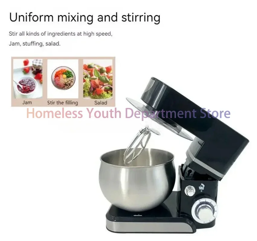 Multifunctional Vertical Mixer Kitchen Stainless Steel Food Safety Level Electric Mixer