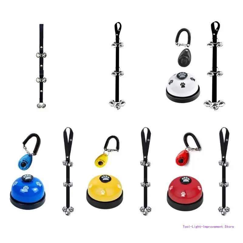 C63E Dog Puppy Potty Training Doorbells Adjustable Length 6/7 Loud Bells