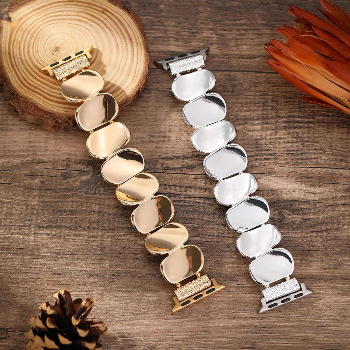 

Эластичный ремешок для Apple Watch Band 46 мм 42 мм 38 мм 40 41 мм, браслет неправильной формы для iWatch Series 7 8 9 10 Ultra 2 49 мм