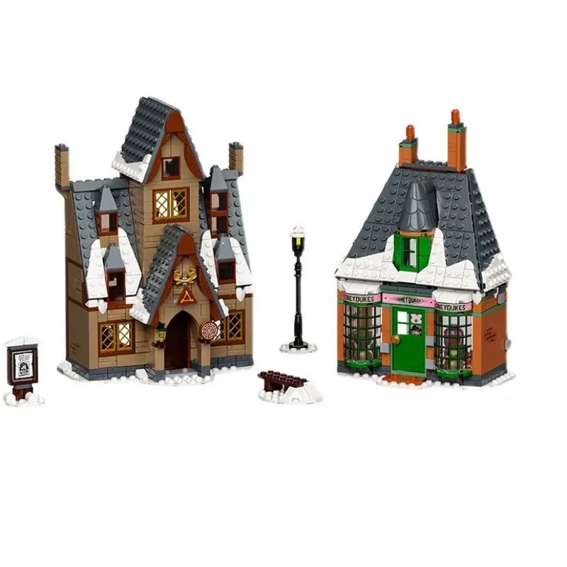 76388 Movie Magic World Building Block Visit The Village City Construction Street View Bricks 851pcs Toys for Children Gift Set