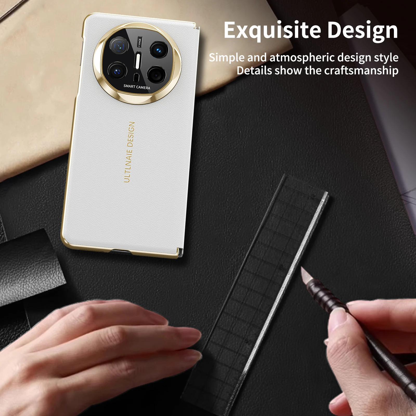 

For Huawei Mate X6 Lens Protector with Magnetic High-end Leather Anti-Drop Anti-Fingerprint Anti-Oil Stain Phone Case