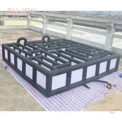 fast air shipping, 10x10m giant inflatable haunted house, outdoor portable customized inflatable maze tag for Halloween