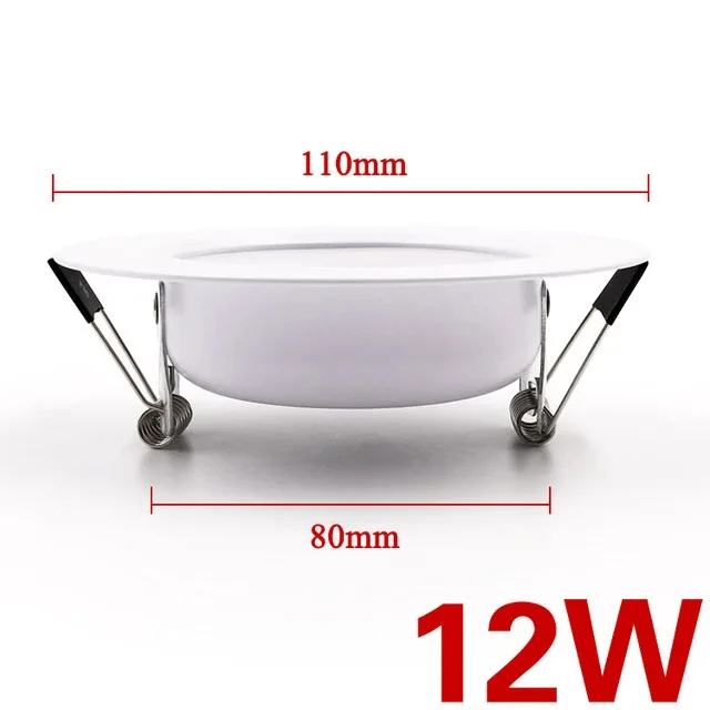 Dimmable LED Downlight Tri-tone light 110/220V Spot 5W 7W 9W 12W 15W Recessed in LED Ceiling Downlight Light Warm white Lamp