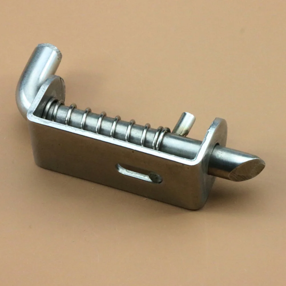 

Thickened Stainless Steel Cage Latch Safety Door Lock Spring Bolt Gate Latches Pet Cage Hardware Outdoor Toys