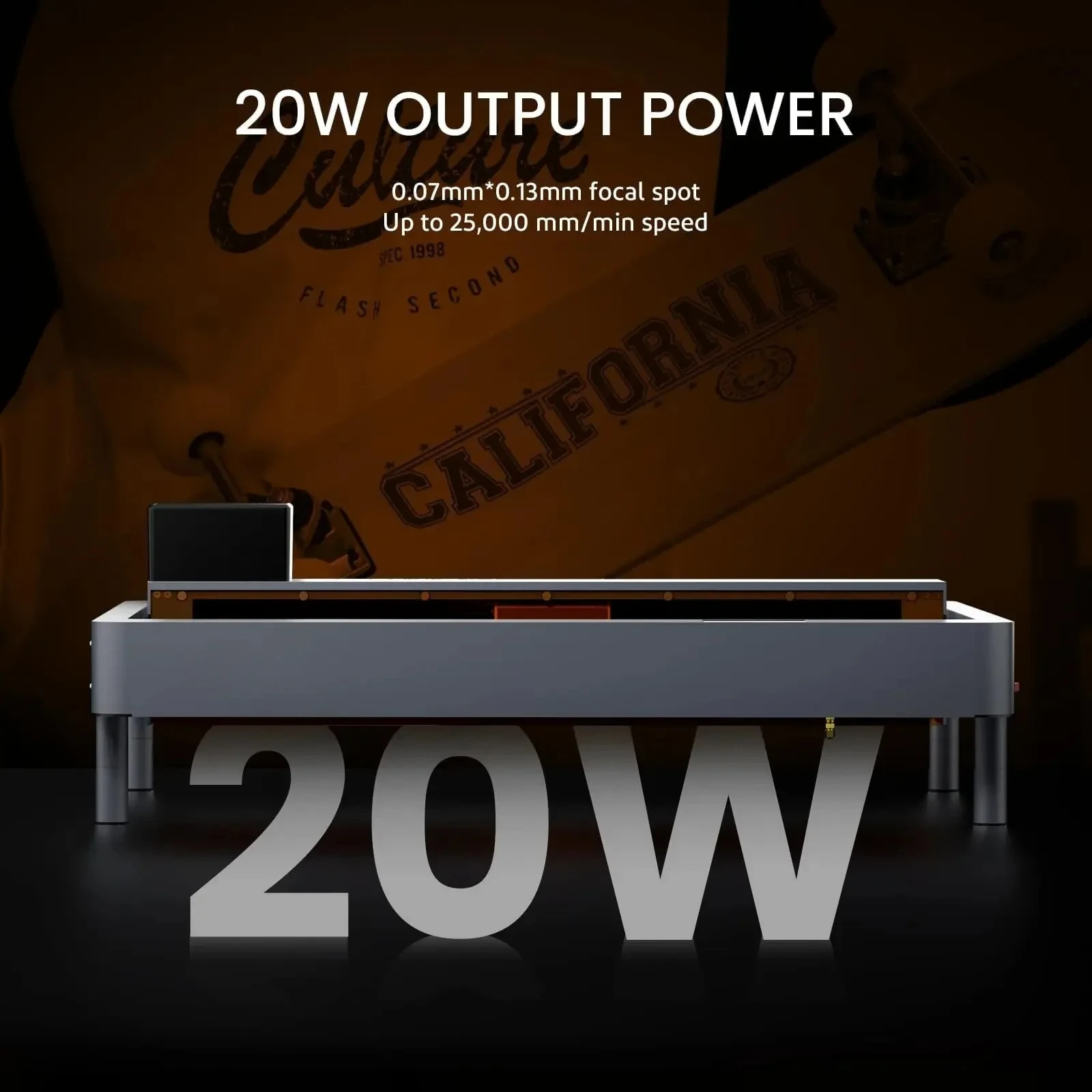 

2025 PHECDA 20 Вт лазерный гравер-резак с воздушной системой лазера с ЧПУ для дерева и металла темный акрил 400x400 мм область гравировки