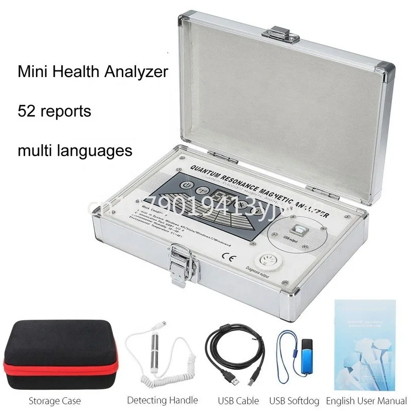 CE Approved Quantum Magnetic Resonance Health Analyzer Human Body Scanner