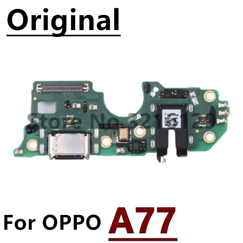 Original For OPPO A72 A74 A76 A77 A77s A58 Fast Charging Type-C USB Connector Board Dock Flex Cab