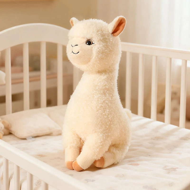

Мягкая пушистая плюшевая игрушка из альпаки: милая лама, идеально подходит для праздничных подарков, декора спальни и снятия стресса.