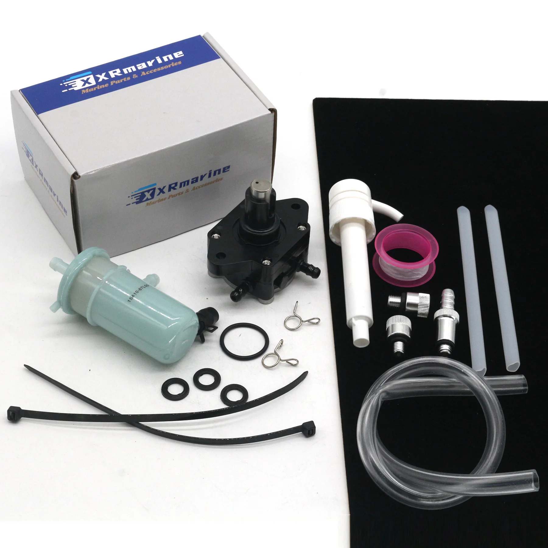 Outboard Fuel Pump & Filter Kit 15410-87L00 Fits Suzuki 4 Stroke 70 80 90 HP DF 70A 80A 90A Motors OEM 15100-90J00 15100-90J01
