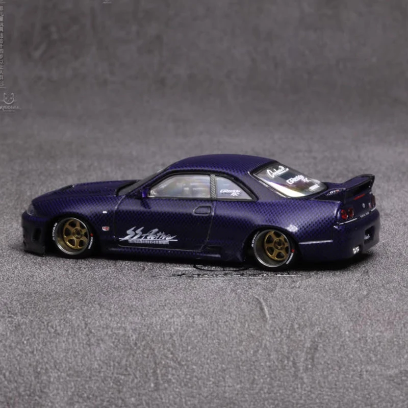 โมเดลรถ Kaido House MINIGT 1/64 Skyline GTR R33 ทำจากโลหะผสม แบบตั้งโชว์ ของสะสม ตกแต่งบ้าน ของขวัญวันหยุด ของเล่น