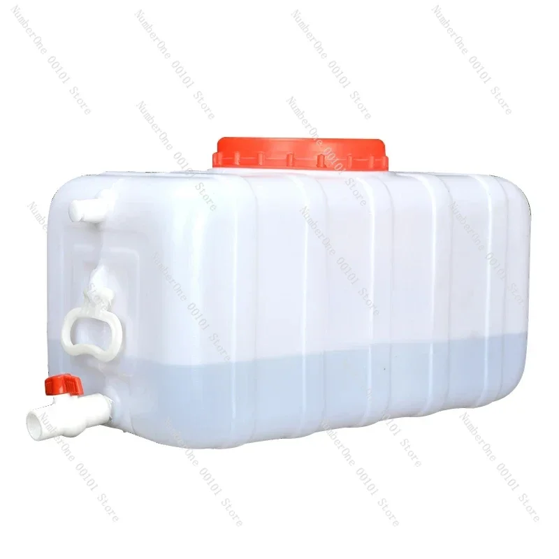 

200-литровое бытовое утолщенное пищевое пластиковое ведро большой емкости, горизонтальная прямоугольная башня для хранения воды