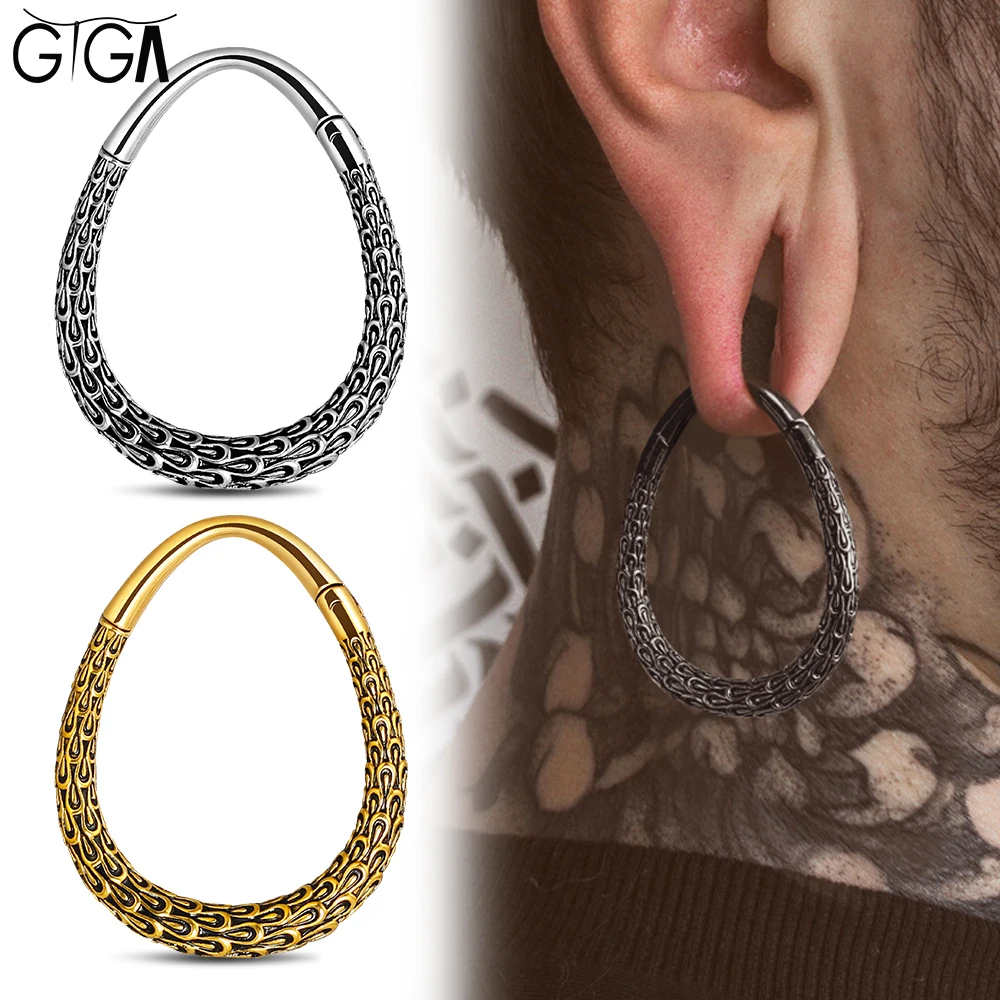 Giga 2PCS 3mm(8G) Stainless Steel Ear Hanger Weights Plugs Tunnels Expander Gauges Earlobe Stretcher Body Piercing Jewelry