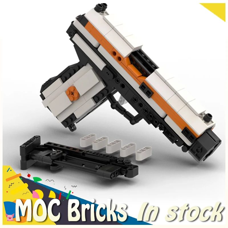 M1911 45 Pistol MOC Bricks Desert Eagle Gun Building Blocks WW2 Assembly Model Army Accessories Can Shoot Toys Kids Gifts Xmas