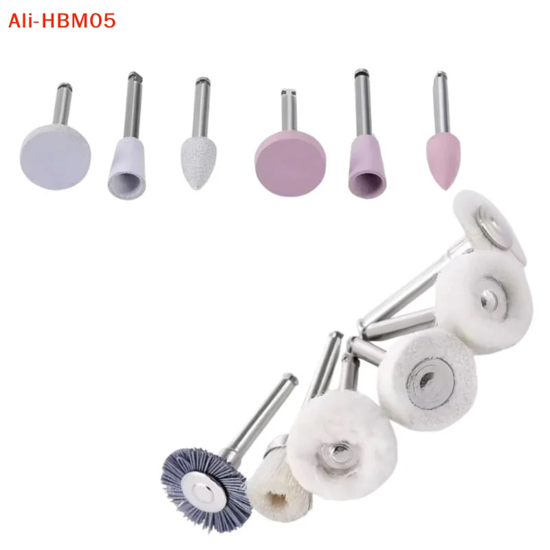 (HB05)12Pcs/box DIY Accessories Silicone Mixed Grinding Head Set Suitable For Grinding And Polishing Of Metal/Ceramics