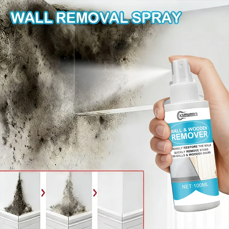 Détachant et rénovateur multi-usages pour les taches de moisissures murales - Élimine efficacement les marques noires tenaces et restaure les murs de la maison