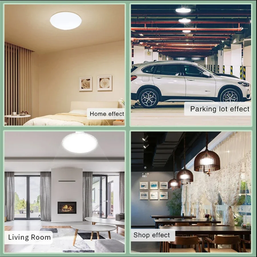 E27 UFO LED Lamp 30W 40W 50W 85-265V LED E27 Split Disk Light Bulb for Home Ceiling Kitchen Bedroom Corridor Garage Light