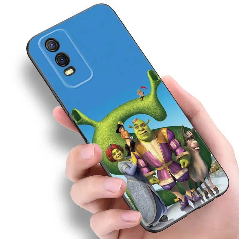 Cartoon Funny Movie S-Shrek Black Phone Case For V27 V30 Pro V29e Y27 Y55 Y78 5G Y02S Y15S Y17S Y21S Y22S Y33S Y76S Y16 Y35 Y36