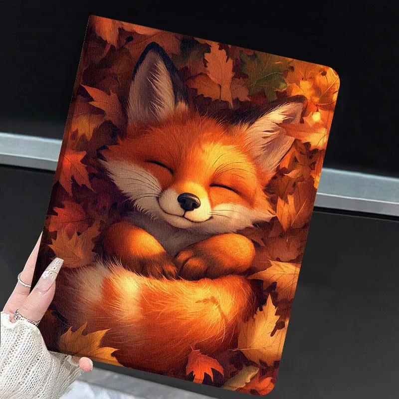 Cute Fox Creative Pattern For Huawei MediaPad MatePad Honor Pro V6 9 V8 X9 X 10 13.3 11 Inch Pen Tray Tablet Case Popular