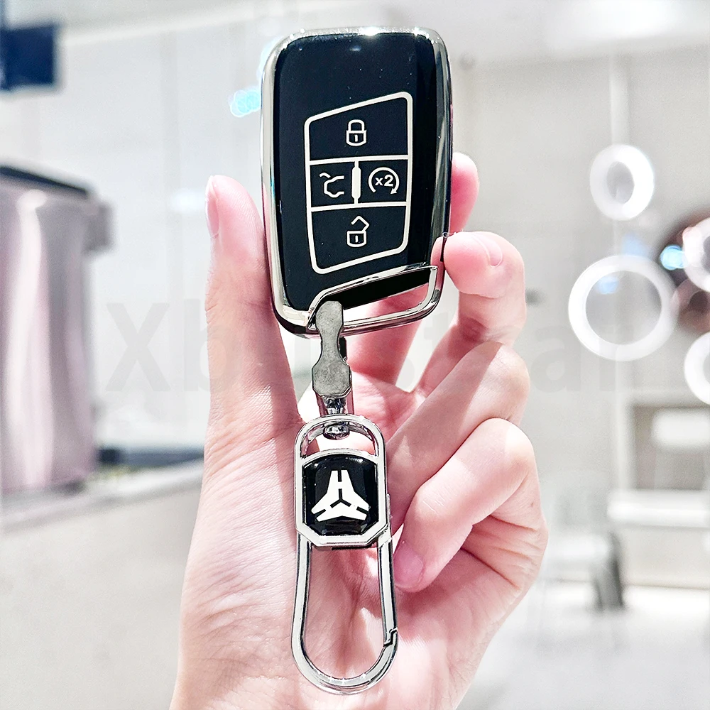Housse de protection pour clé télécommande de voiture, en TPU, pour Volkswagen VW Tiguan Passat Golf Alltrack, coque automatique, support Fob, accessoires