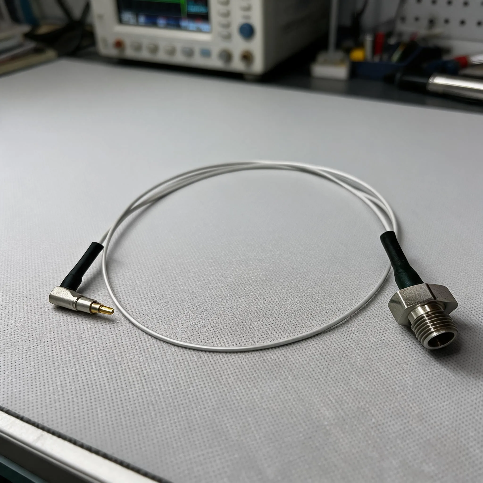 Replacement Test Cable for MXHQ87PK3000 Featuring For C6 Male Right Angle and For SMA Female Connectors 300 mm Length