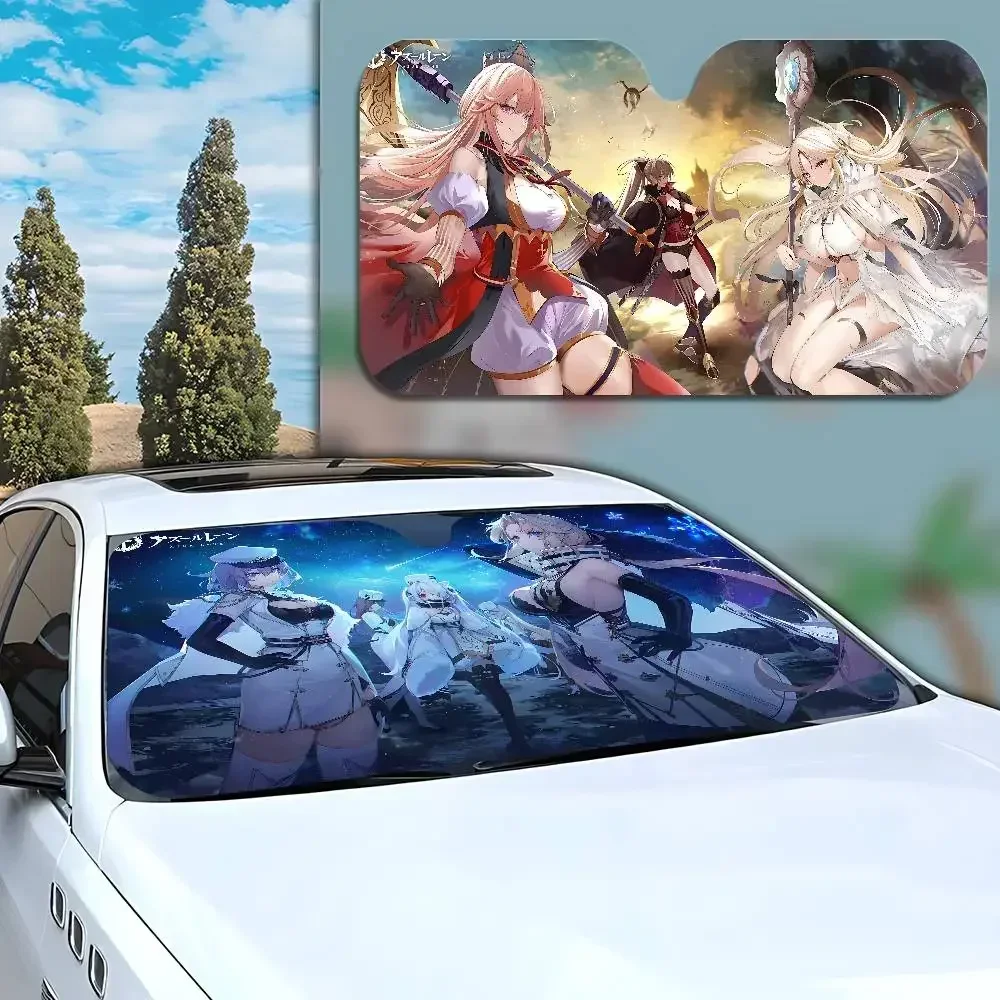 

A-Azur L-Lane на заказ мультфильм аниме лобовое стекло автомобиля солнцезащитный козырек складной солнцезащитный козырек автомобильные оконные шторы