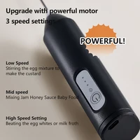 Mousseur à café électrique amélioré/fouet de lait + batteur à œufs, MINI mélangeur alimentaire, Rechargeable par USB, outils à expresso portables à trois vitesses 4