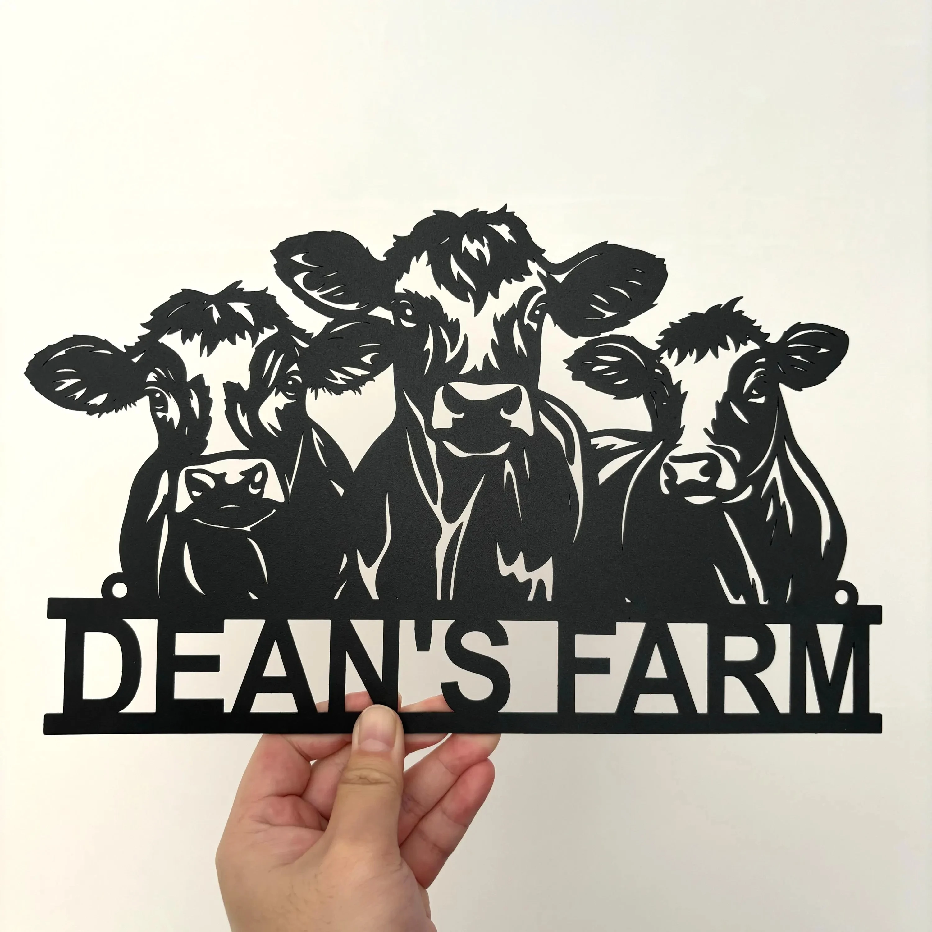 

Personalized Cow/Calf Metal Sign Custom Farmer Sign Farmhouse Decor Farm Animals Metal Barn Sign Cow Ranch Decor Farmer Gift