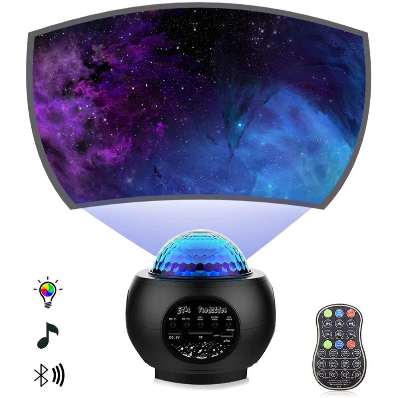 Star Light Projector Skylight for Bedroom Ceiling, LED Starlights Music Sky Light Starry Night Light