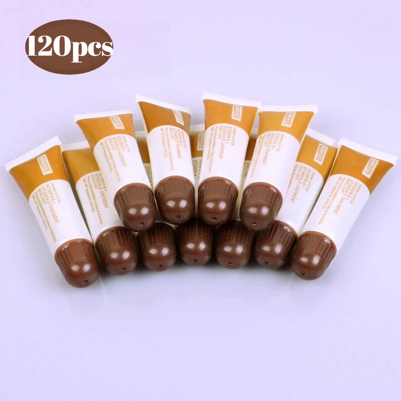 

120 шт. Витаминный крем-гель для ухода за татуировками, заживления кожи, против шрамов, сохранения цвета, для PMU, аксессуары для тату, коричневый