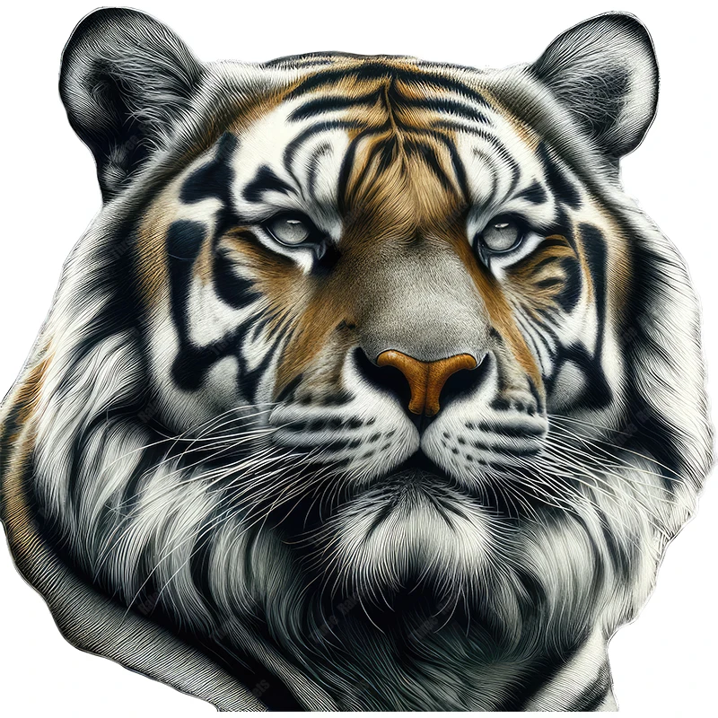 Three Ratels Powerful Tiger Cartoon Animal Stickers for Home Decoration Personalized Car Stickers