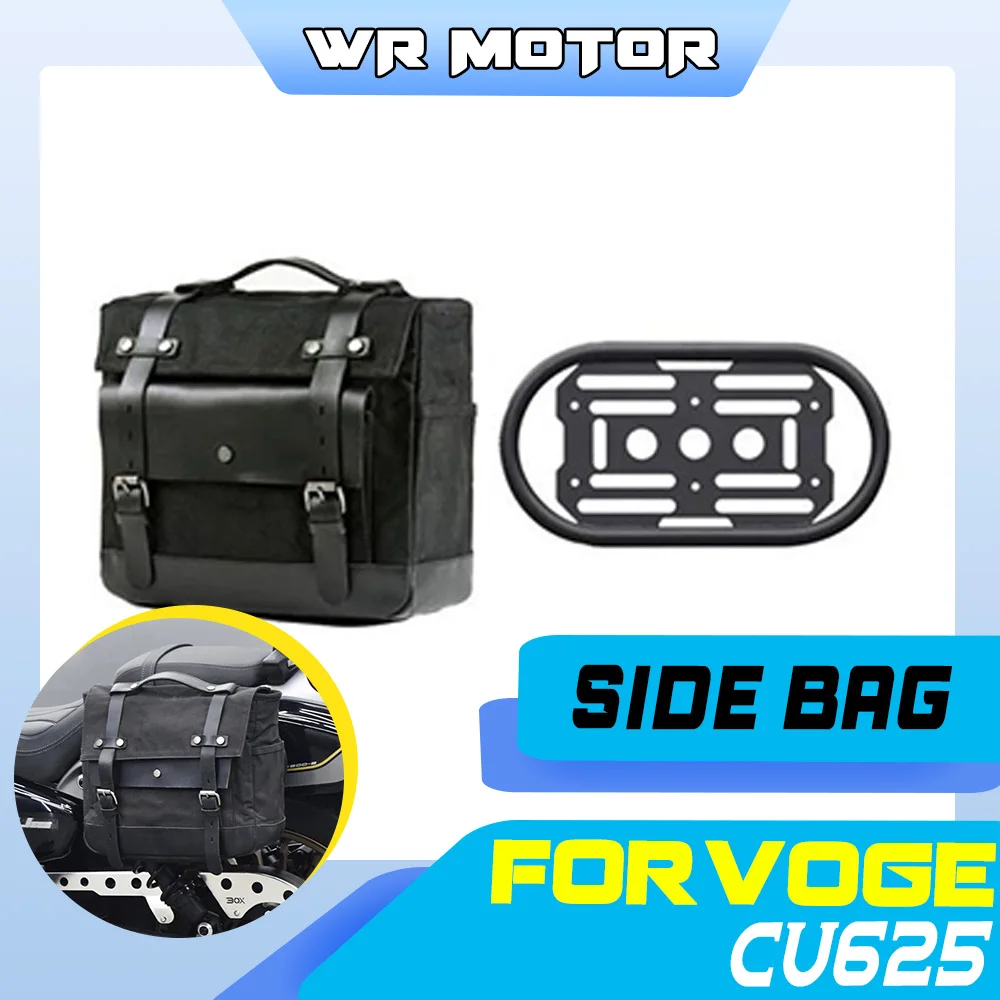 Motorcycle Waxed Canvas Saddle‑Bag Quick‑Lock Side Mount Bracket Kit Fit For VOGE CU625 Touring‑Style Accessories