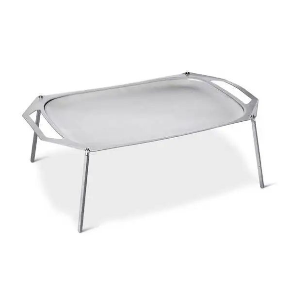 

The open flame camping pot is foldable and portable, convenient to use