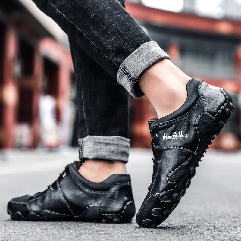 2022 New Men's Golf Shoes Black Khaki Outdoor Grass Golf Shoes Men's Non-Slip Exercise Golf Walking Sneakers Large Size 47 48