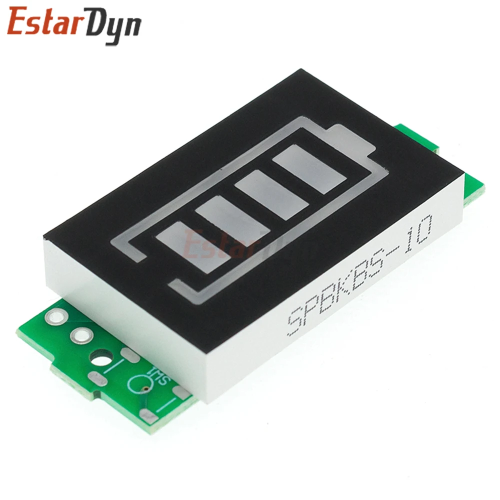 Estardyn 1-8S Lithium Battery Capacity Indicator Module, 3.7V-33.6V Power Level Display for Electric Vehicle Li-ion