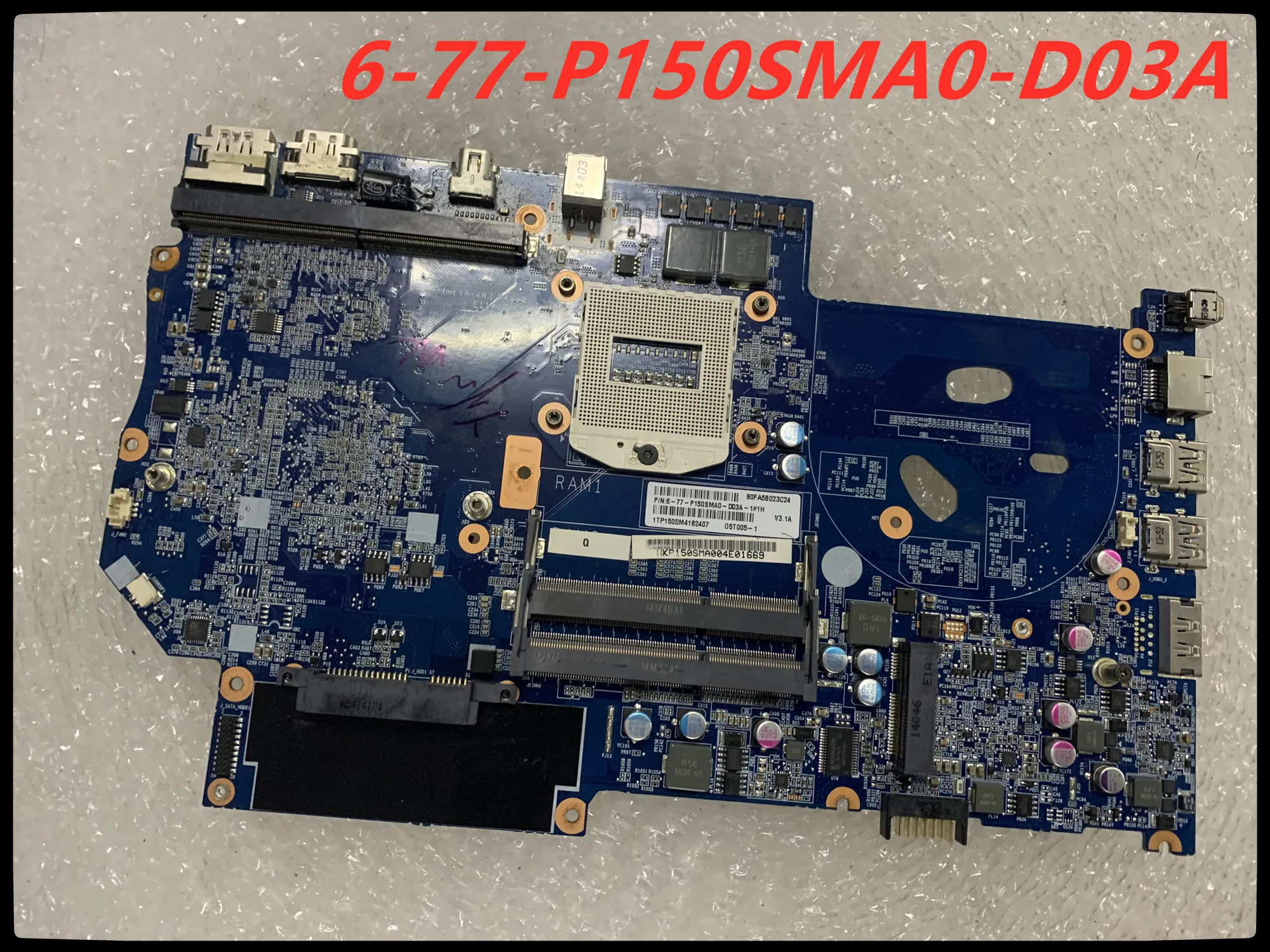 6-71-P15S0-DA3A Original  FOR CELVO P150sm LAPTOP Motherboard 6-77-P150SMA0-D03A  100% TESED OK