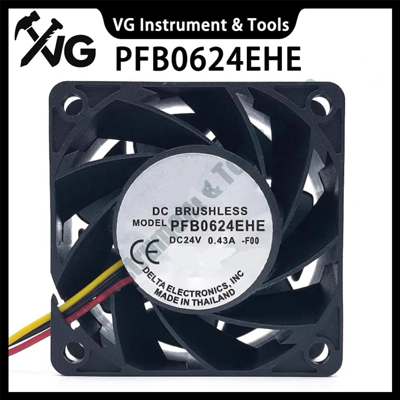 ventilador-de-resfriamento-original-6038-6cm-24v-043a-pfb0624ehe-para-conversor-de-frequencia-dc-com-rolamento-duplo-plugue-de-2-pinos-3-pinos-cor-fixa