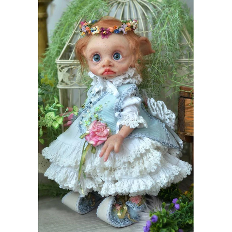 17inch Full Body Vinyl Silicone Reborn Tinky Fairy Elf Reborn Doll Kit ( without clothing )