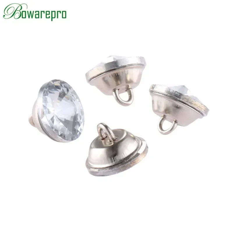 10pcs Upholstery Buttons Rhinestone Crystal Pattern Button for Clothing Sofa Craft Crafts Sewing Accessories 14MM