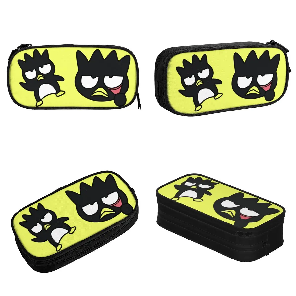 Imagem -02 - Estojo Bonito com Zíper Badtz Maru Bolsa de Caneta Clássica Grande Armazenamento para Estudantes Meninas e Meninos