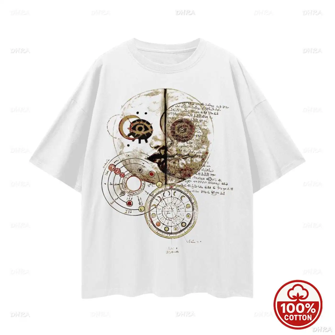 Mechanical Design T-Shirt Unisex Steampunk Inventor Graphic Cotton Tee