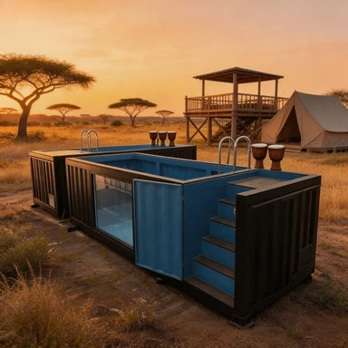 20ft 40ft Shipping Container Swimming Pools Hot Sales