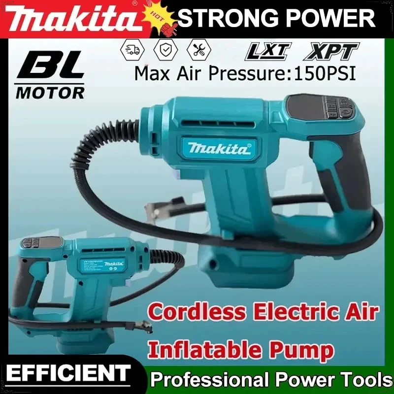 

Makita Cordless Air Compressor Air Pump Portable Car Tire InflatorWith Digital Display Inflatable Pump