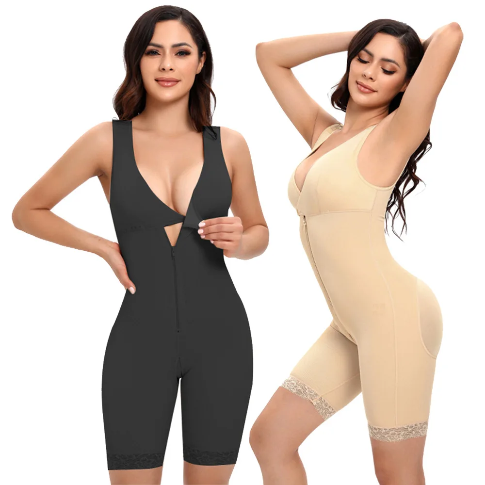 

Shapewear for Women Tummy Control Full Body Shaper Waist Trainer Bodysuit Butt Lifter zips Compression Garment Fajas Colombianas