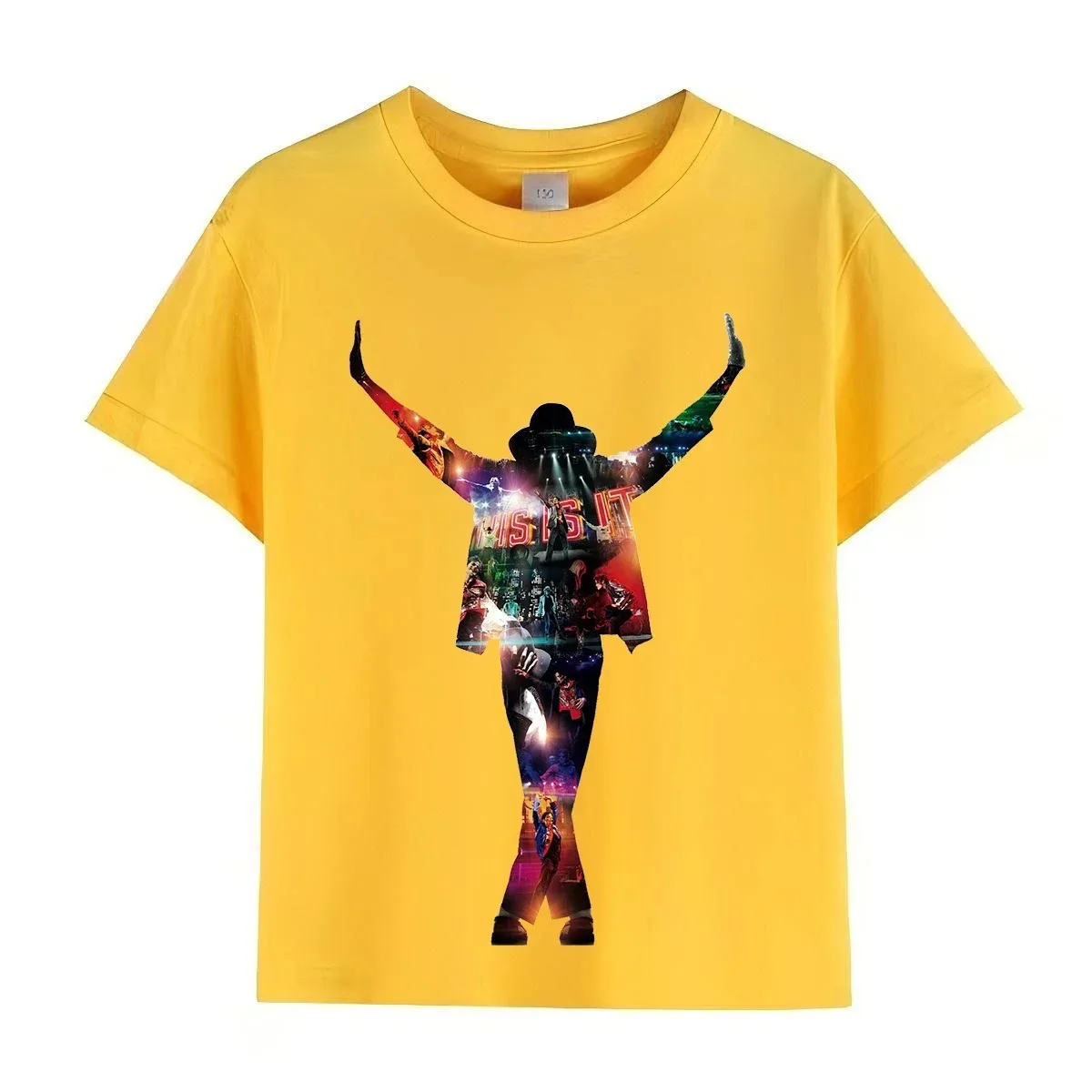 Michael Jackson Rock N Roll T-Shirt für Kinder, modisches Rundhals-Oberteil für Kinder, Sommer-Freizeitkleidung für Babys, Jungen/Mädchen – Detail 7
