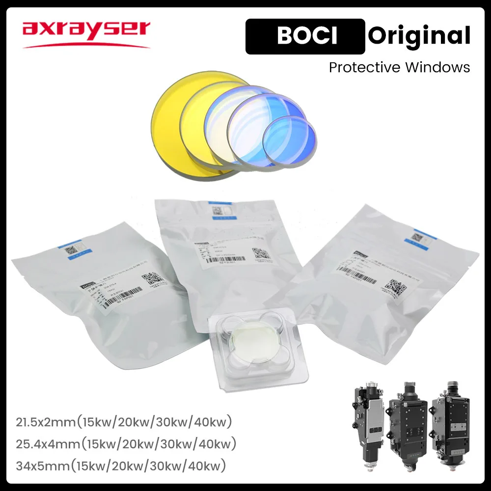 Boci-fibra Original Laser Janelas Protetoras para Boci Cabeça de Corte 34×5 215×2 254×4 20kw 30kw Blt641 421 831